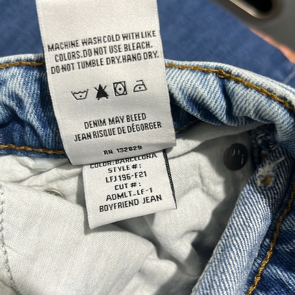 Lovers + Friends Button Fly Reece High Rise Slim Straight Denim Jeans Sz 30 - Picture 10 of 11